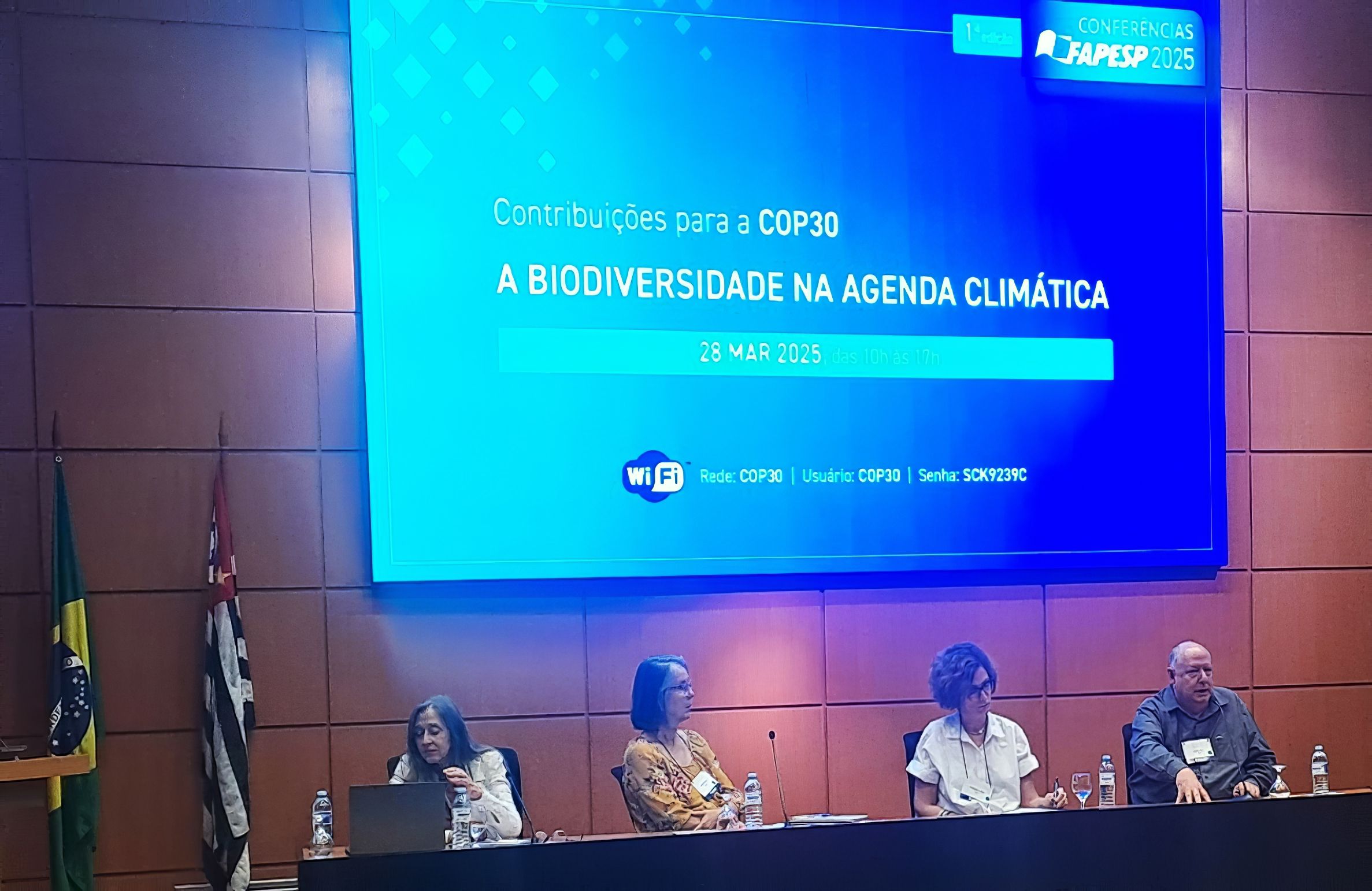 Carlos Joly (a la derecha) en el encuentro “Contribuciones para la COP30- FAPESP”, 28 de marzo de 2025, San Pablo, Brasil.-gigapixel